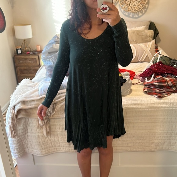 Dark green PIKO swing dress - Picture 5 of 5